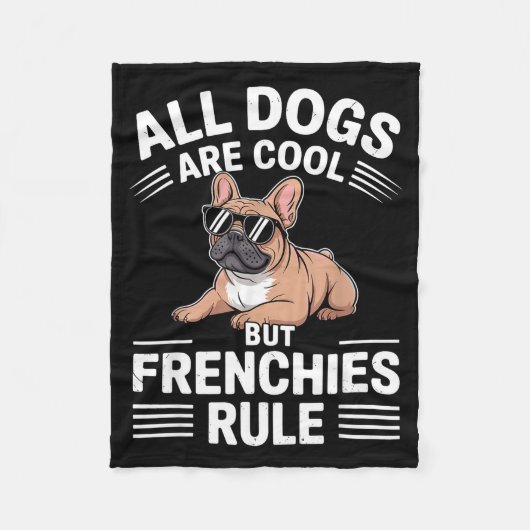 Couverture Polaire Cool French Bulldog Art For Men Women Kids Frenchi (Devant)