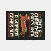 Couverture Polaire Cool Funny Wiener Dog Christmas Dachshund Holiday  (Devant (Horizontal))