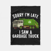 Couverture Polaire Cool Garbage Truck Art For Men Women Kids Garbage (Devant)