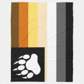Couverture Polaire Cool Gay Bear Pride Drapeau Bear Pw (Devant)