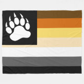 Couverture Polaire Cool Gay Bear Pride Drapeau Bear Pw (Devant (Horizontal))