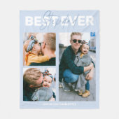 Couverture Polaire Cool Happy Fête des pères Stepdad 3 Photo (Devant)