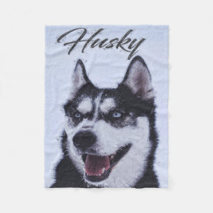 Couverture Polaire Cool Husky Dog