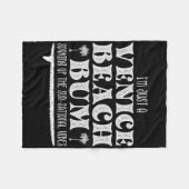 Couverture Polaire Cool, je suis juste un clochard de Venice Beach, a (Devant (Horizontal))