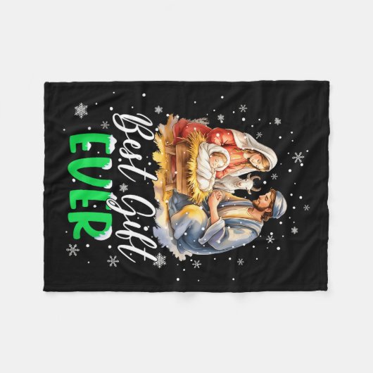 Couverture Polaire Cool Jesus Nativity Scene Christian Ever Christmas (Devant (Horizontal))