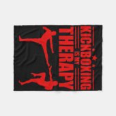 Couverture Polaire Cool Kickboxing pour hommes femmes Workout Kickbox (Devant (Horizontal))