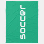 Couverture Polaire Cool Moderne Blanc Texte sur le vert clair (Devant)