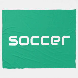 Couverture Polaire Cool Moderne Blanc Texte sur le vert clair