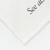 Couverture Polaire Cool moderne noir et blanc amusant Cousin (Coin)