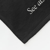 Couverture Polaire Cool moderne noir et blanc amusant Cousin (Coin)