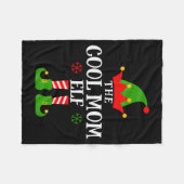 Couverture Polaire Cool Mom Elf Funny Matching Family Christmas Pajam (Devant (Horizontal))