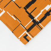 Couverture Polaire COOL orange noir blanc (Coin)