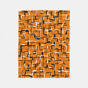Couverture Polaire COOL orange noir blanc