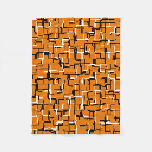Couverture Polaire COOL orange noir blanc (Devant)