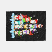 Couverture Polaire Cool Penguin Christmas Pajamas Shirt Boys, Penguin (Devant (Horizontal))