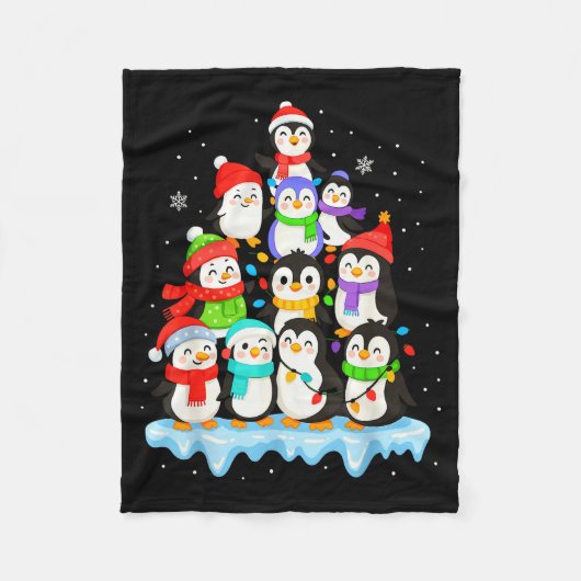 Couverture Polaire Cool Penguin Christmas Pajamas Shirt Boys, Penguin (Devant)