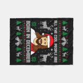 Couverture Polaire Cool People Are Born In December Christian Christm (Devant (Horizontal))