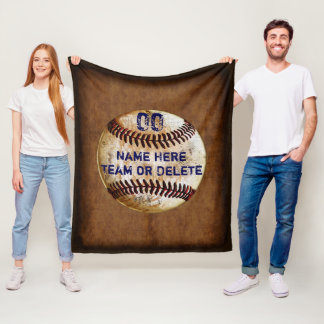 Couverture Polaire Cool Personnalisé Rustic Baseball Blanket