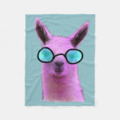 Couverture Polaire Cool Pink Llama ! (Devant)