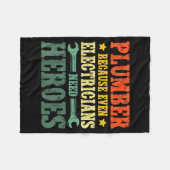 Couverture Polaire Cool Plumber Costume For Men Women Plumbing Tool P (Devant (Horizontal))