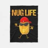 Couverture Polaire Cool Poulet Nugget Art Pour Garçons Enfants Poulet (Devant)