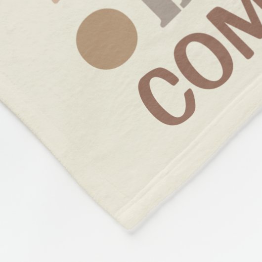 Couverture Polaire Cool Rec Word Art Neutral Personnalisé (Coin)