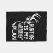 Couverture Polaire Cool Retraité Chasse Est Mon Régime De Retraite Pê (Devant (Horizontal))