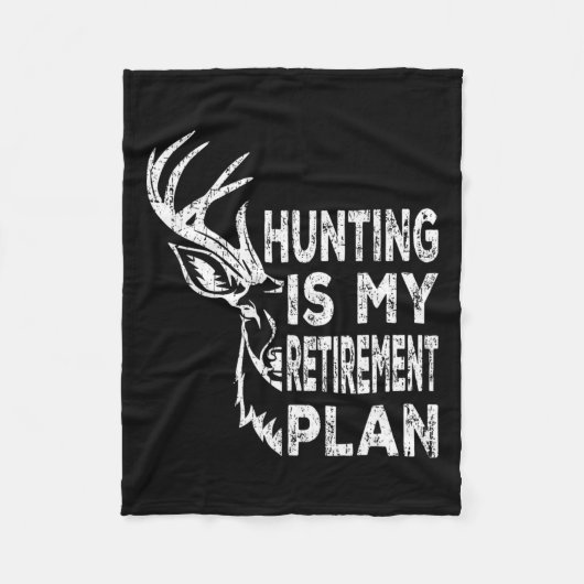 Couverture Polaire Cool Retraité Chasse Est Mon Régime De Retraite Pê (Devant)