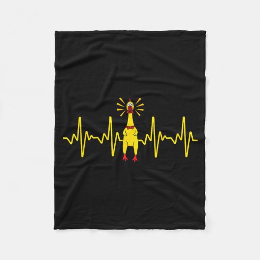 Couverture Polaire Cool Rubber Chicken Design For Men Women Kids Rubb (Devant)