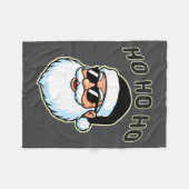 Couverture Polaire Cool Santa In Black Hat Sungles Graphic 2  (Devant (Horizontal))