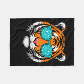 Couverture Polaire Cool Shirts For Boys Kids, Funny Tiger Sungles  (Devant (Horizontal))