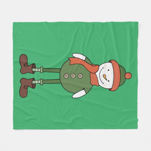 Couverture Polaire Cool Snowman (Devant (Horizontal))