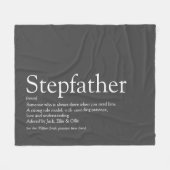 Couverture Polaire Cool Stepfather, Stepdad Définition gris moderne (Devant (Horizontal))