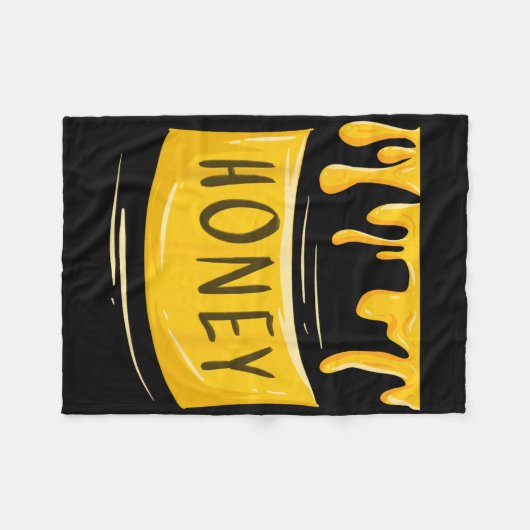 Couverture Polaire Cool Sweet Honeypot Fun Lazy do-it-yourself Costum (Devant (Horizontal))