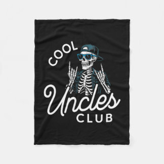Couverture Polaire Cool Uncles Club Shirt Funny Skeleton Men Uncle 