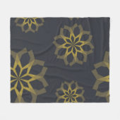 Couverture Polaire Cool, vert, unique, fleur moderne et tendance abst (Devant (Horizontal))