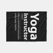 Couverture Polaire Cool Yoga Instructor Definition Funny Yoga Lover  (Devant (Horizontal))