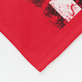 Couverture Polaire Coonhound et drapeau américain (Coin)