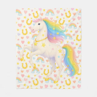 Couverture Polaire Cooper & Cody Best-Friend Horses Fleece Throw 