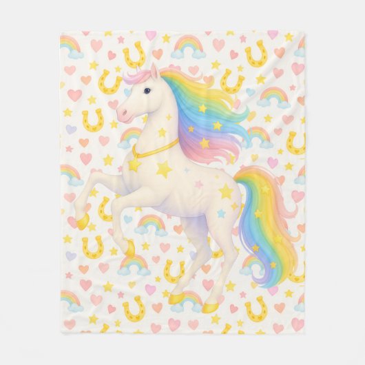 Couverture Polaire Cooper & Cody Best-Friend Horses Fleece Throw  (Devant)