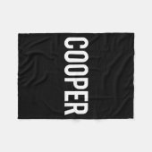 Couverture Polaire Cooper - Cool New Funny Name Fan Gift Tee  (Devant (Horizontal))