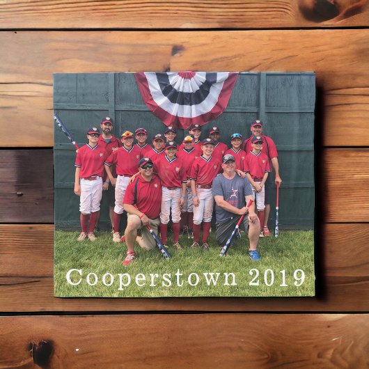 Couverture Polaire Cooperstown NY Baseball Team Photo Année Keepsaké