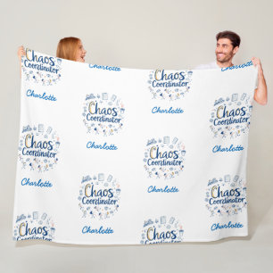 Couverture Polaire Coordinateur du chaos Meilleur cadeau de fête de