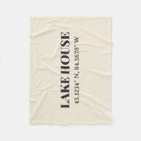 Coordonnées personnalisées Lake House
