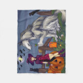 Couverture Polaire Copains de la fête d'Halloween (Devant)