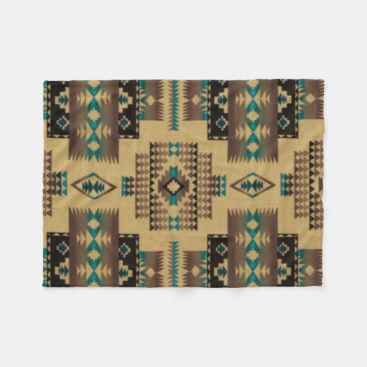 Couverture Polaire Copie aztèque BRONZAGE (Devant (Horizontal))