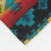 Couverture Polaire Copie aztèque de diamant BLEU (Coin)