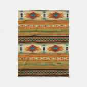 Couverture Polaire Copie aztèque ORANGE (Devant)