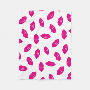 Couverture Polaire Copie chic de rouge à lèvres de motif de lèvres