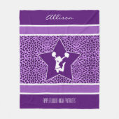 Couverture Polaire Copie d'acclamation/guépard de Pom avec le (Devant)